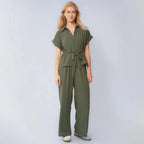 Conjunto Valena™ com Amarração de Laço e Pantalona Fluida
